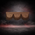 BROWN TRUCK FRONT CURTAIN - SUEDE LOOK