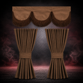 BROWN CURTAIN SET