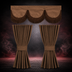 BROWN CURTAIN SET