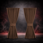 BROWN CURTAIN SET